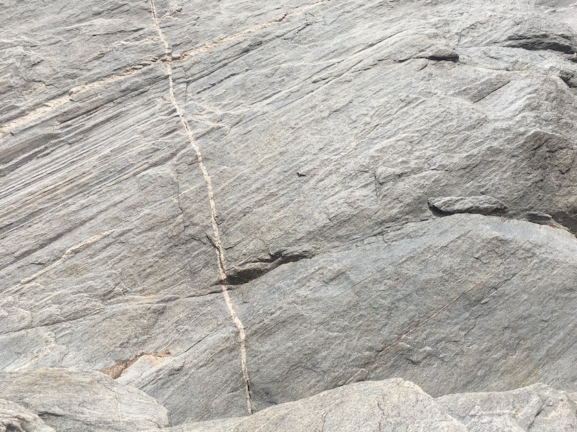 Roca mineral en cantera